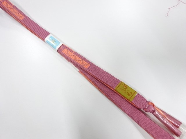 JAPANESE KIMONO / UNUSED KOREI HAND-TIED OBIJIME